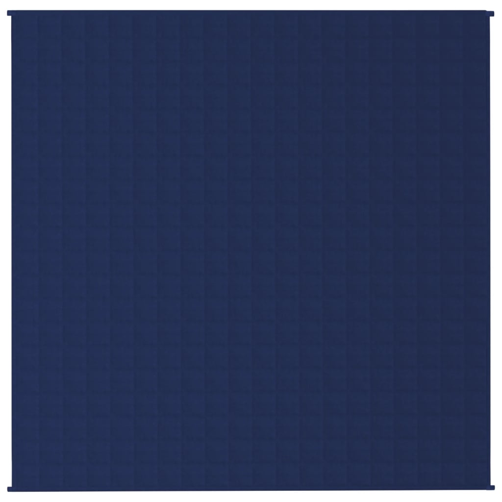 vidaXL Sunki antklodė, mėlynos spalvos, 200x200cm, audinys, 13kg