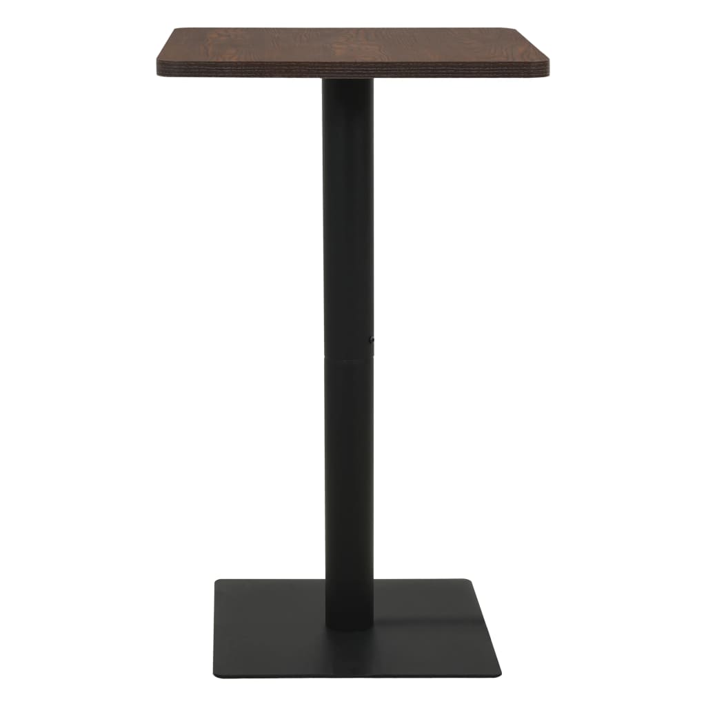 vidaXL Bistro staliukas, tamsios pelenų spalvos, 70x70x107cm