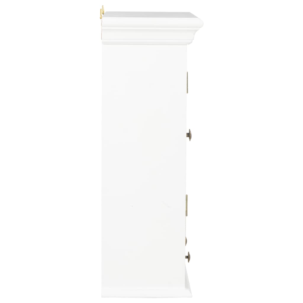 vidaXL Sieninė spintelė, baltos spalvos, 49x22x59cm, apdirbta mediena