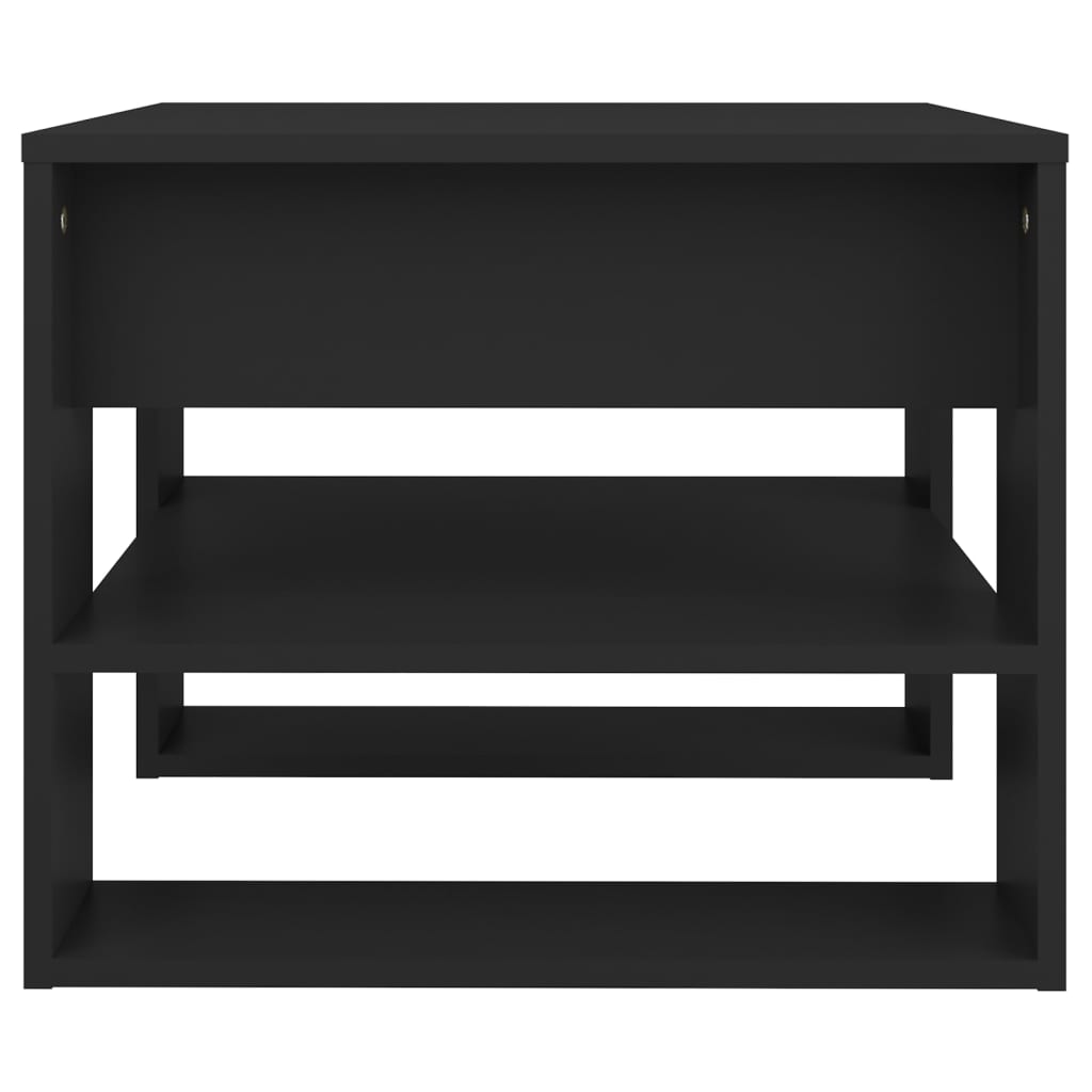 vidaXL Kavos staliukas, juodas, 55,5x55x45cm, apdirbta mediena