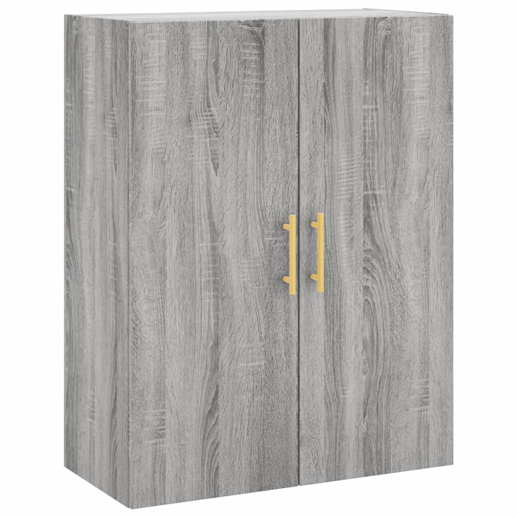 vidaXL Komoda, pilkos ąžuolo spalvos, 69,5x34x180cm, apdirbta mediena