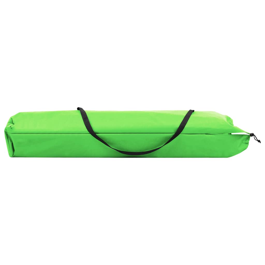 vidaXL Dvivietis sulankstomas saulės gultas, žalios spalvos, plienas