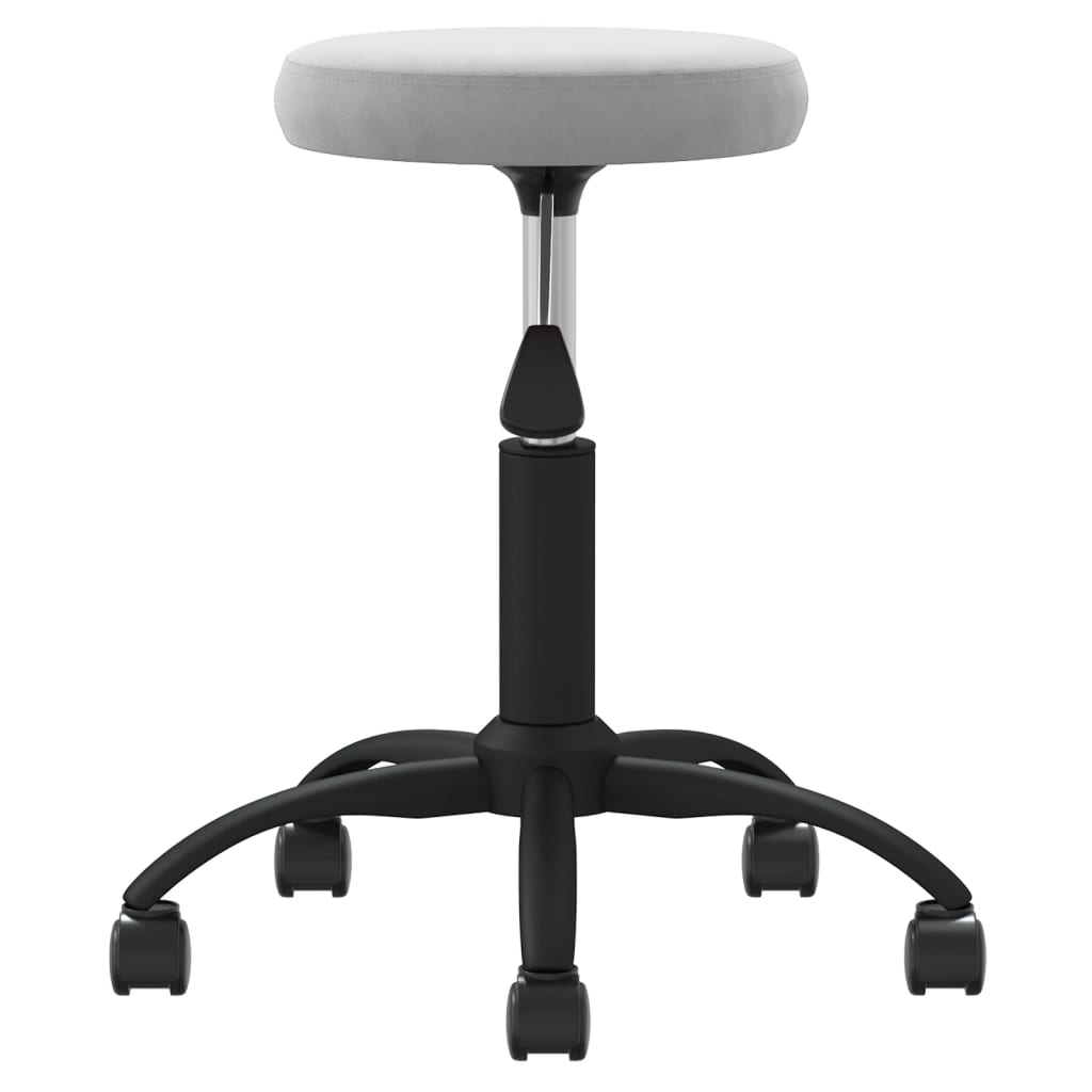 vidaXL Masažuotojo kėdė, šviesiai pilkos spalvos, aksomas (333174)