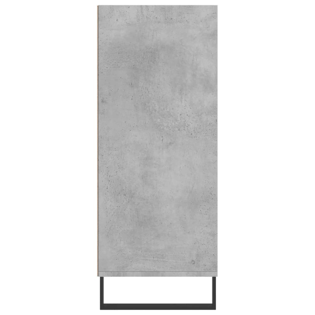vidaXL Komoda, betono pilkos spalvos, 57x35x90cm, apdirbta mediena