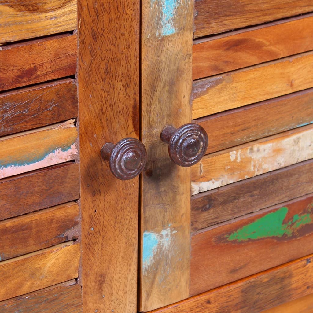 vidaXL Kavos staliukas, perdirbtos medienos masyvas, 80x50x40 cm