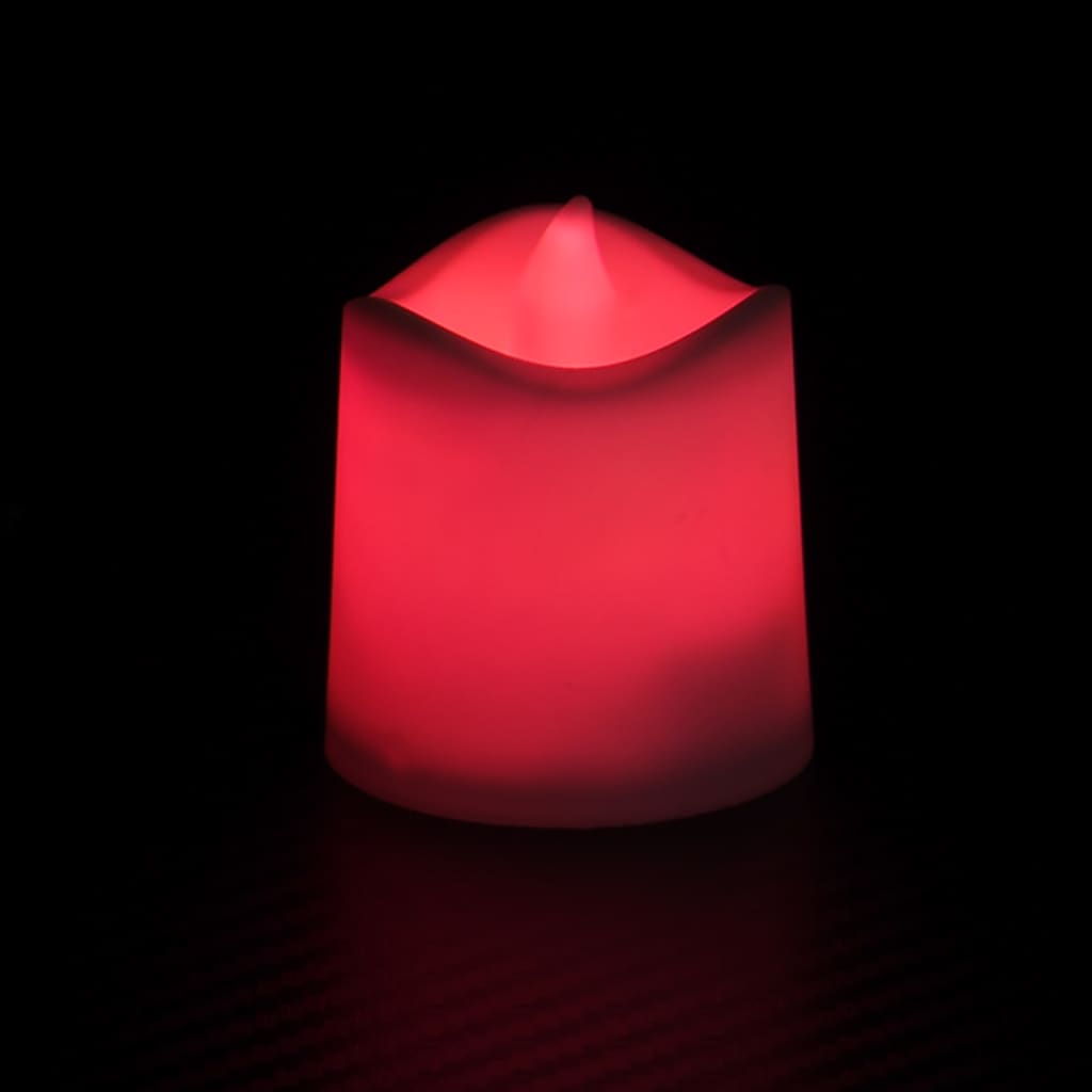 vidaXL Elektrinės arbatinės LED žvakutės, 12vnt., įvairiaspalvės