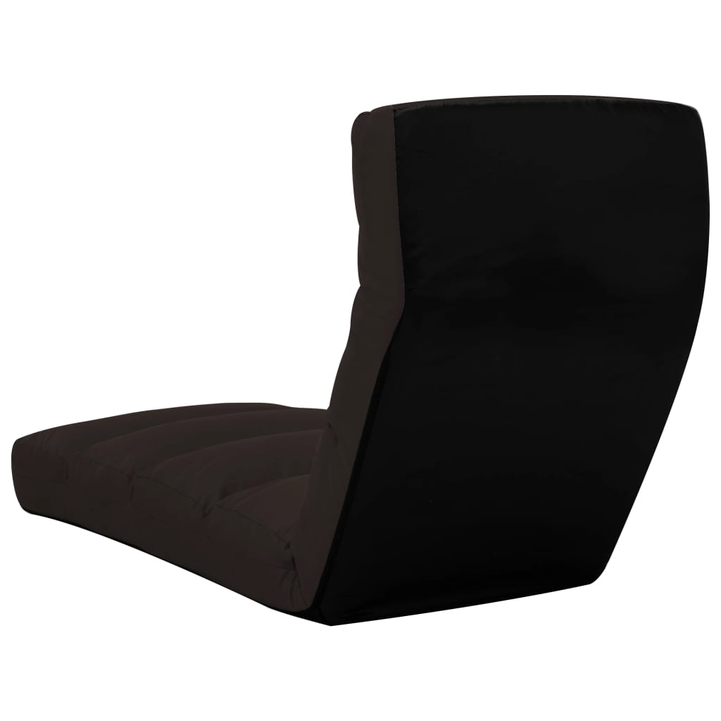 vidaXL Sulankstomas čiužinukas-kėdė, rudos spalvos, dirbtinė oda