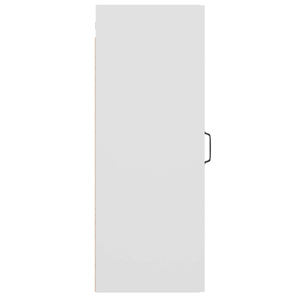 vidaXL Pakabinama sieninė spintelė, baltos spalvos, 34,5x34x90cm