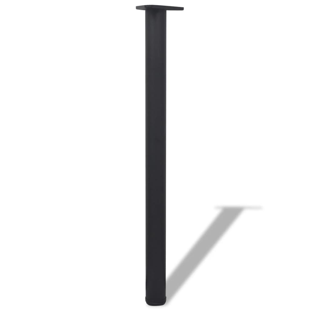 Reguliuojamo aukščio stalo kojos, 4vnt., juodos spalvos, 870mm