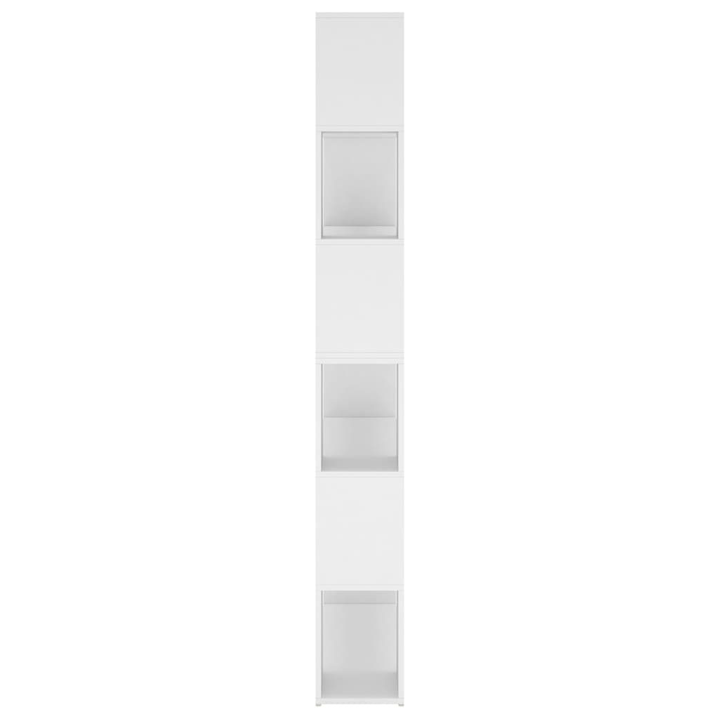 vidaXL Spintelė knygoms/kambario pertvara, balta, 100x24x188cm