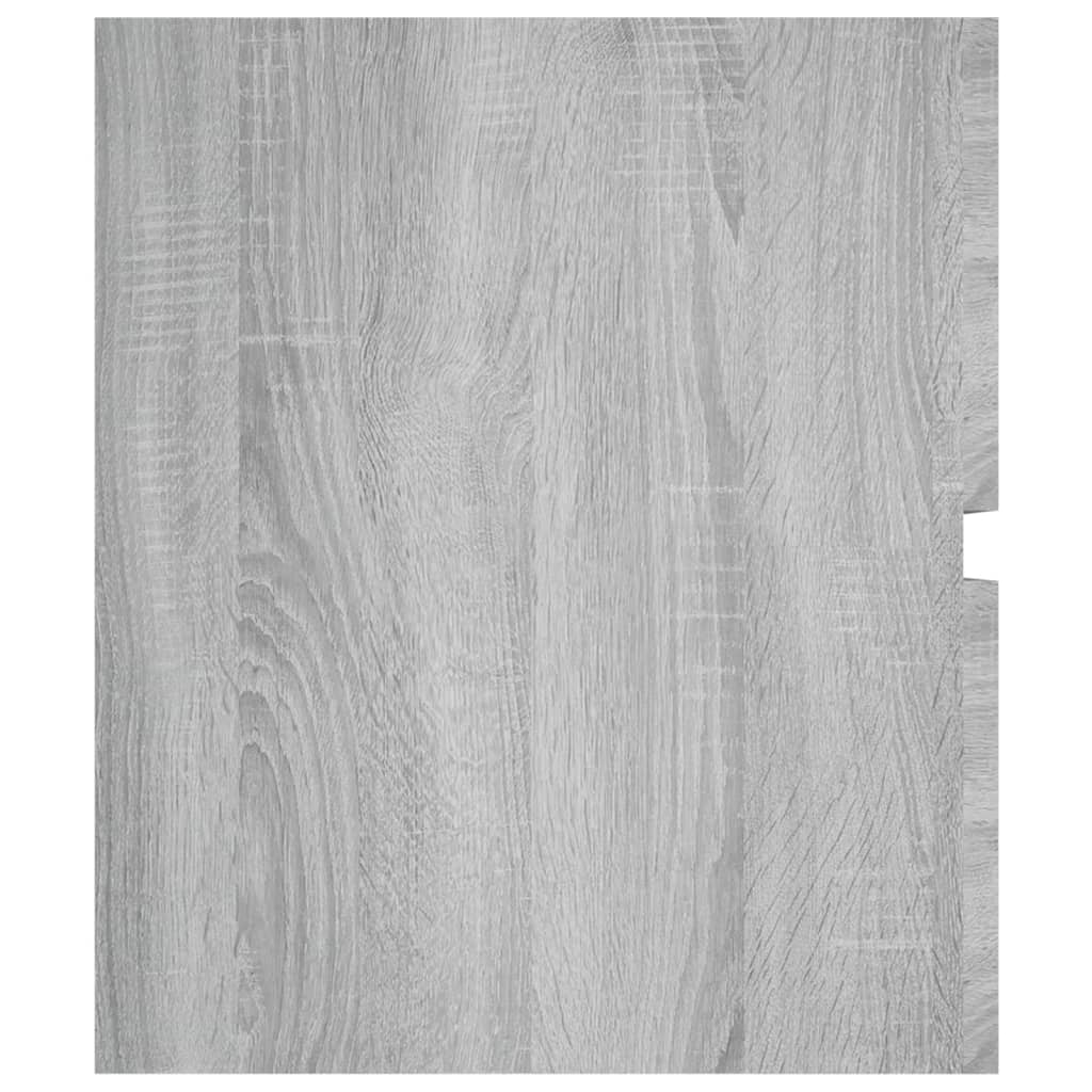 vidaXL Spintelė praustuvui, pilka ąžuolo, 100x38,5x45cm, mediena