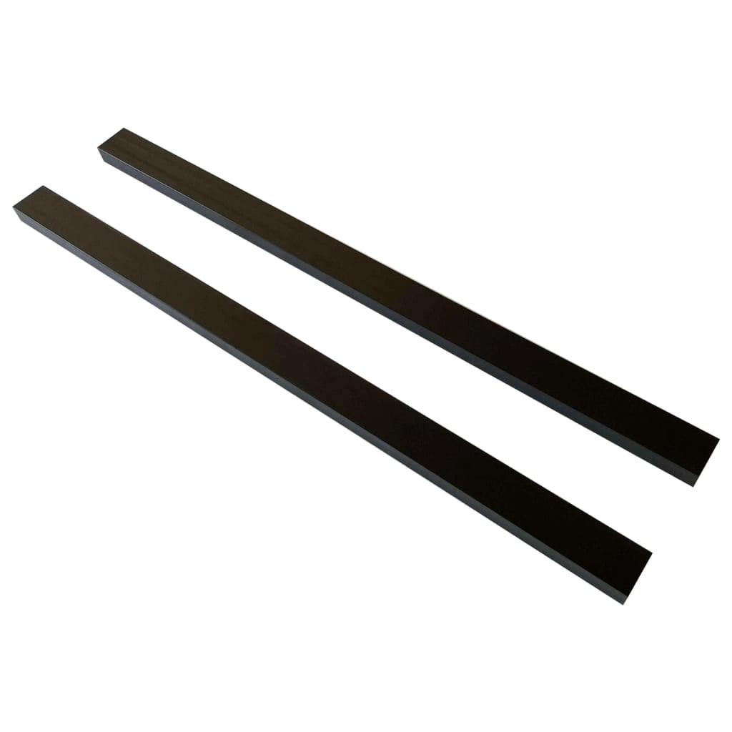 vidaXL Skersinės terasos sijos, 6vnt., juodos, 170x8,5x4,5cm, WPC