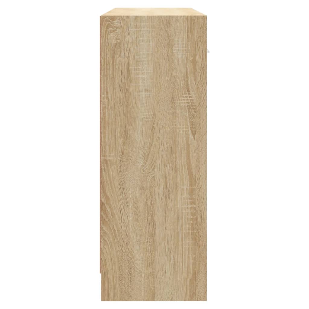 vidaXL Šoninė spintelė, sonoma ąžuolo, 91x28x75cm, apdirbta mediena