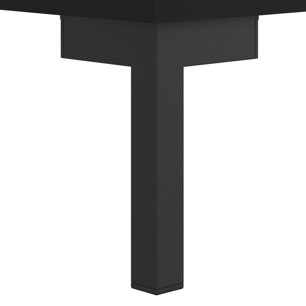 vidaXL Knygų spinta, juoda, 69,5x32,5x90cm, apdirbta mediena