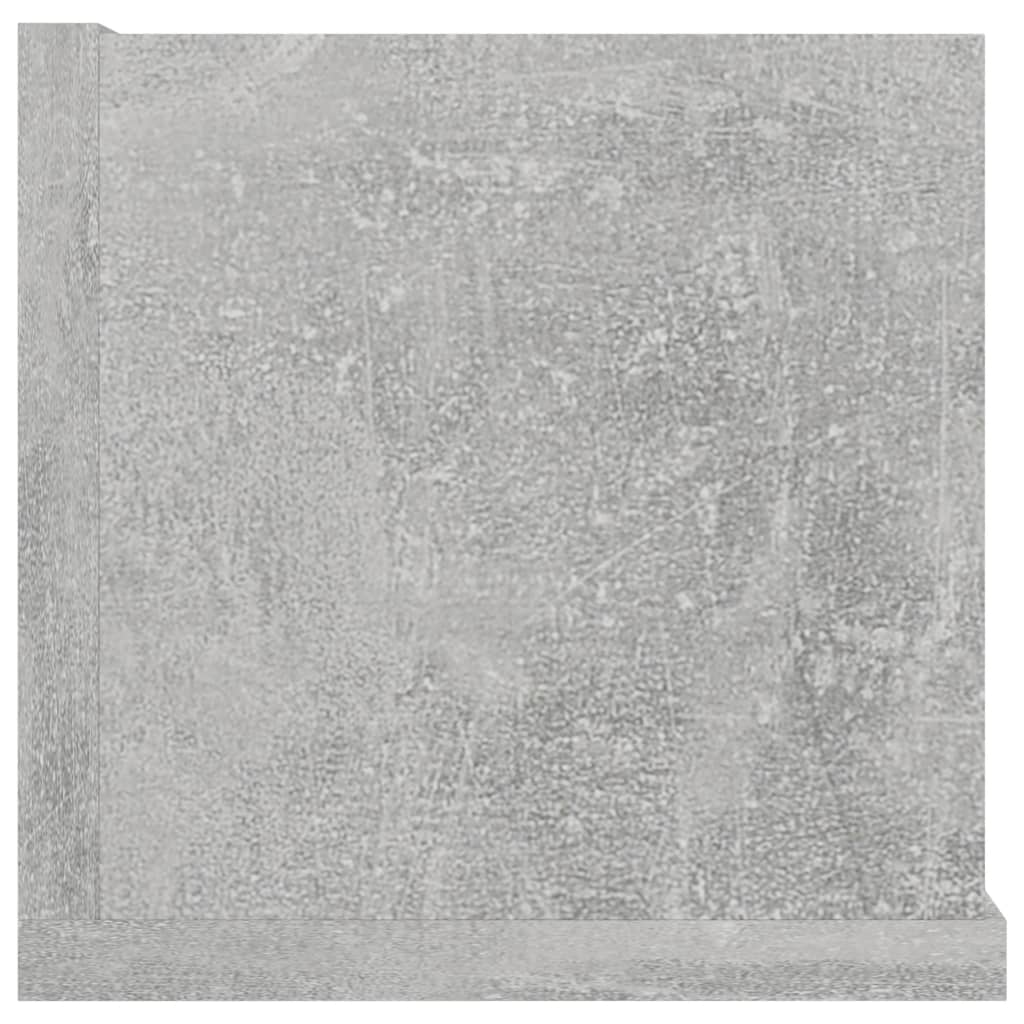vidaXL Sieninė CD lentyna, betono pilka, 100x18x18cm, apdirbta mediena