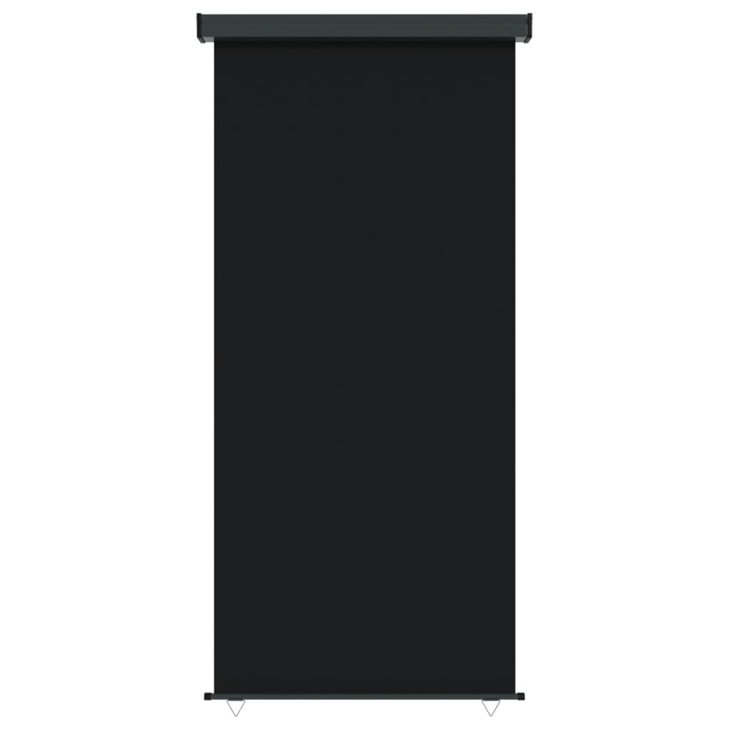 vidaXL Šoninė balkono markizė, juodos spalvos, 117x250cm