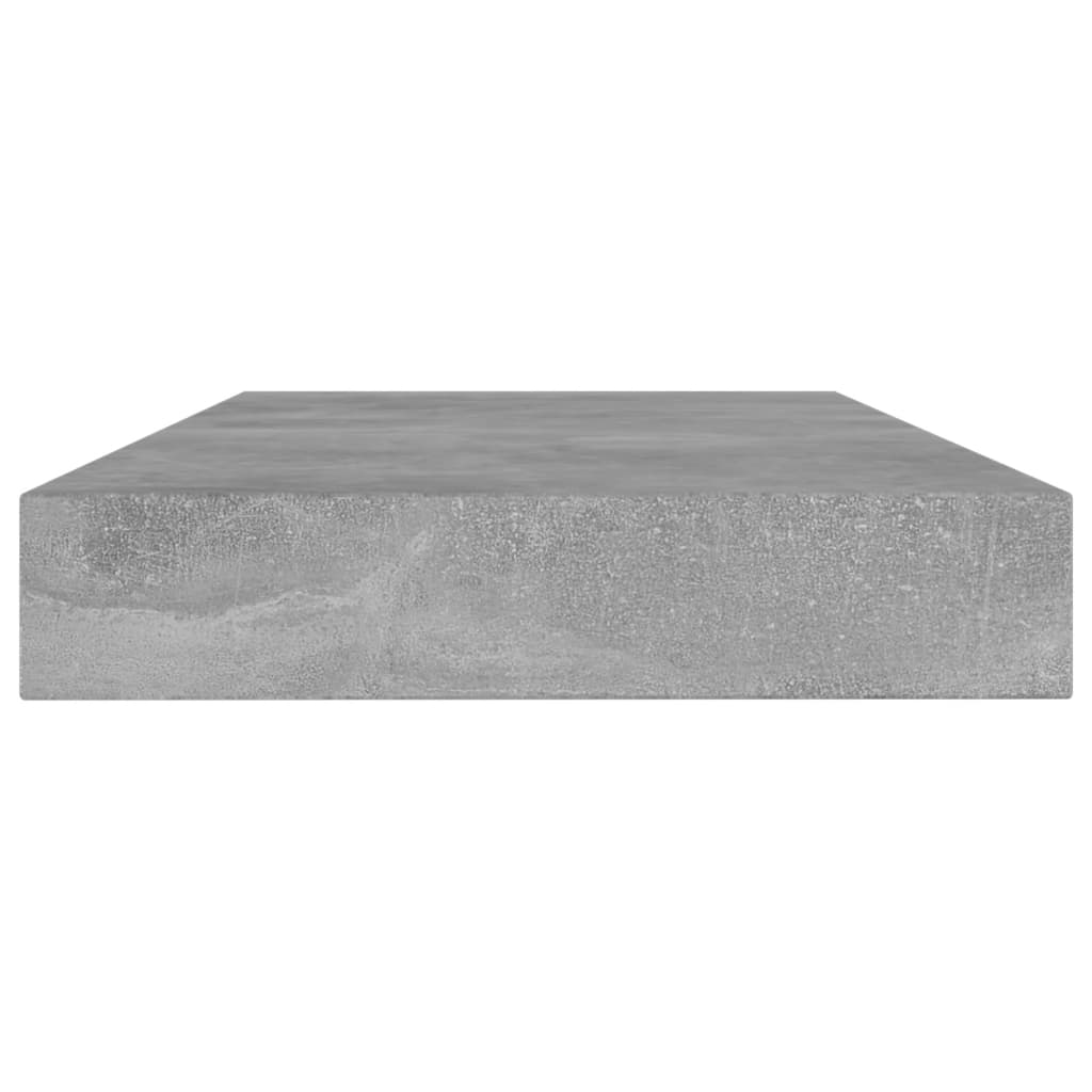 vidaXL Knygų lentynos plokštės, 4vnt., betono pilkos, 80x10x1,5cm, MDP