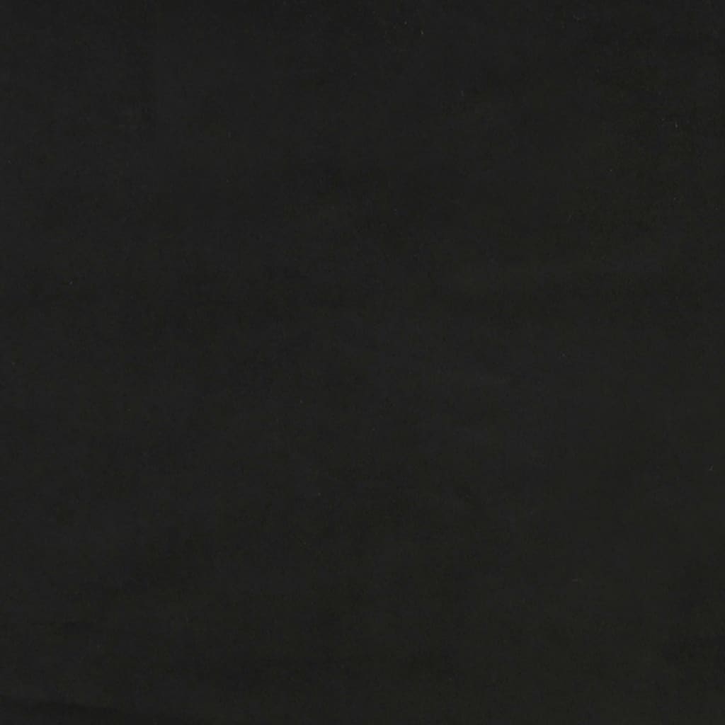 vidaXL Spyruoklinis čiužinys, juodos spalvos, 100x200x20 cm, aksomas