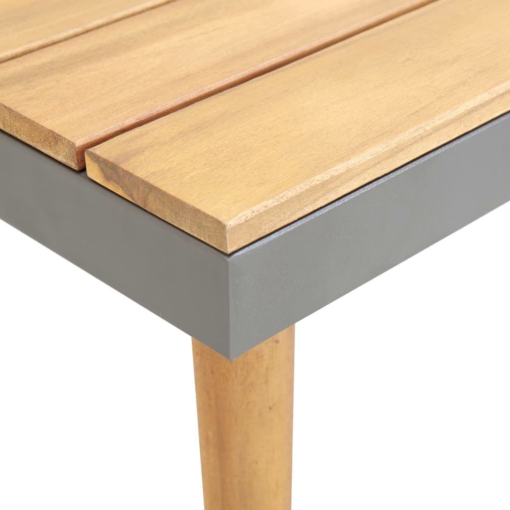 vidaXL Sodo kavos staliukas, 60x60x31,5cm, akacijos medienos masyvas