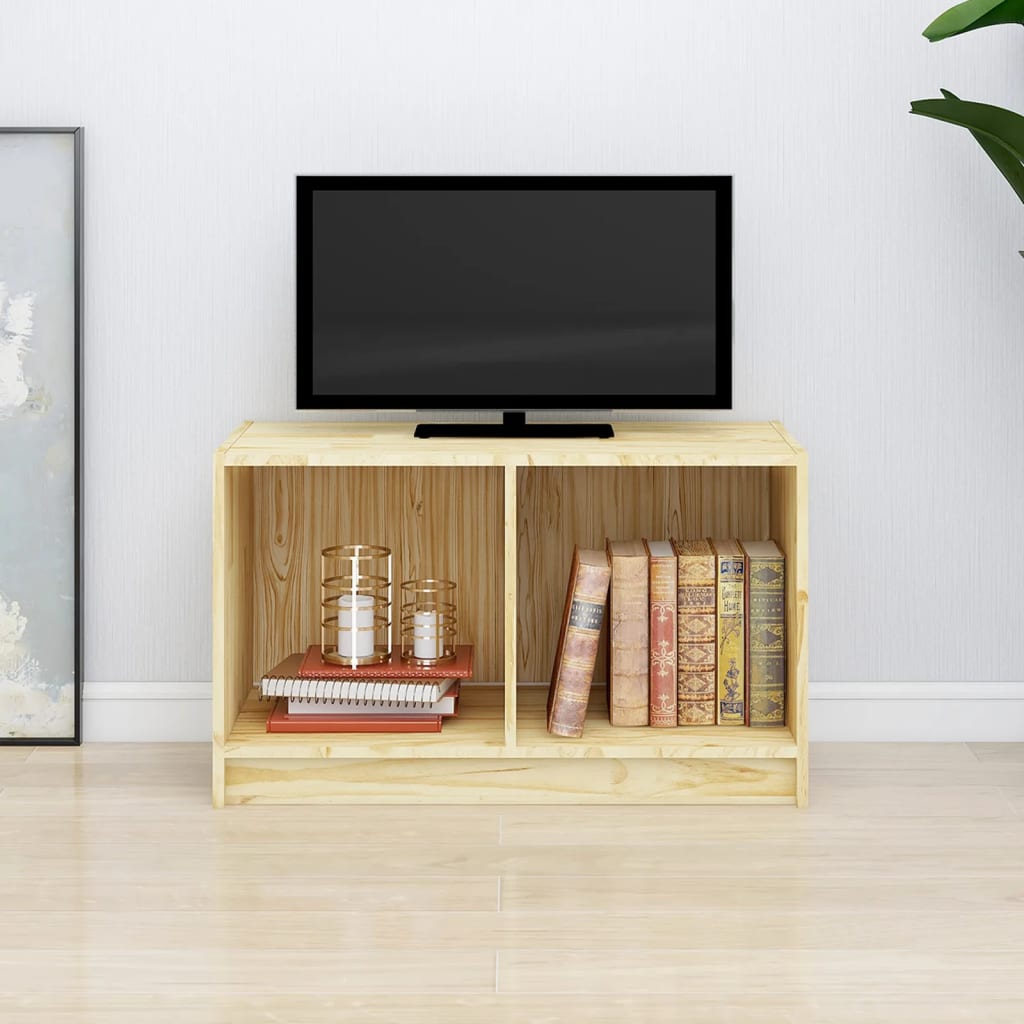 vidaXL Televizoriaus spintelė, 70x33x42cm, pušies medienos masyvas