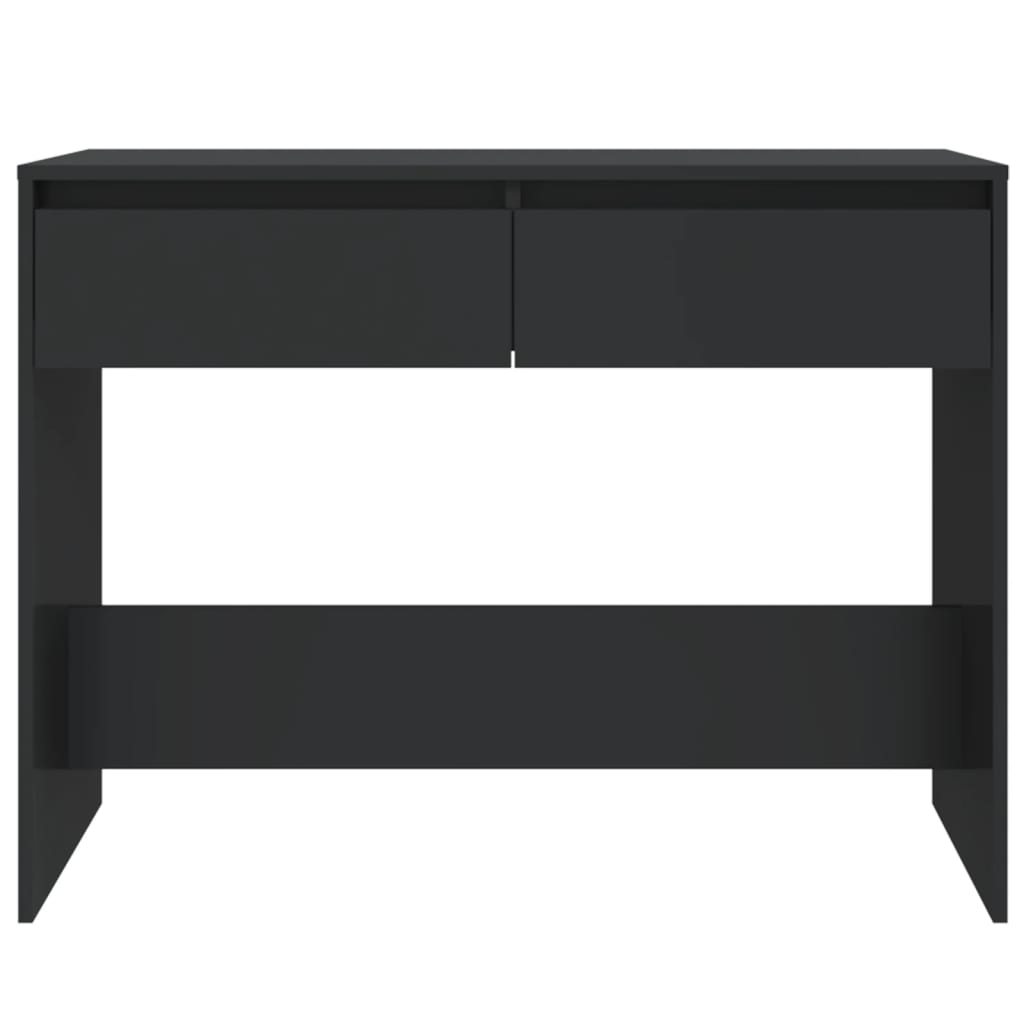 vidaXL Konsolinis staliukas, juodos spalvos, 100x35x76,5cm, MDP