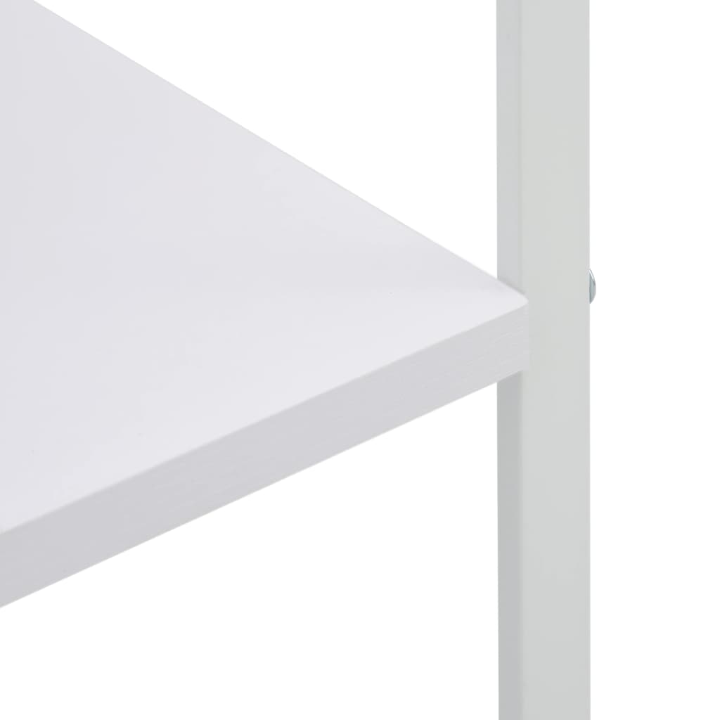 vidaXL Spintelė mikrobangų krosnelei, balta, 60x39,6x123cm, mediena