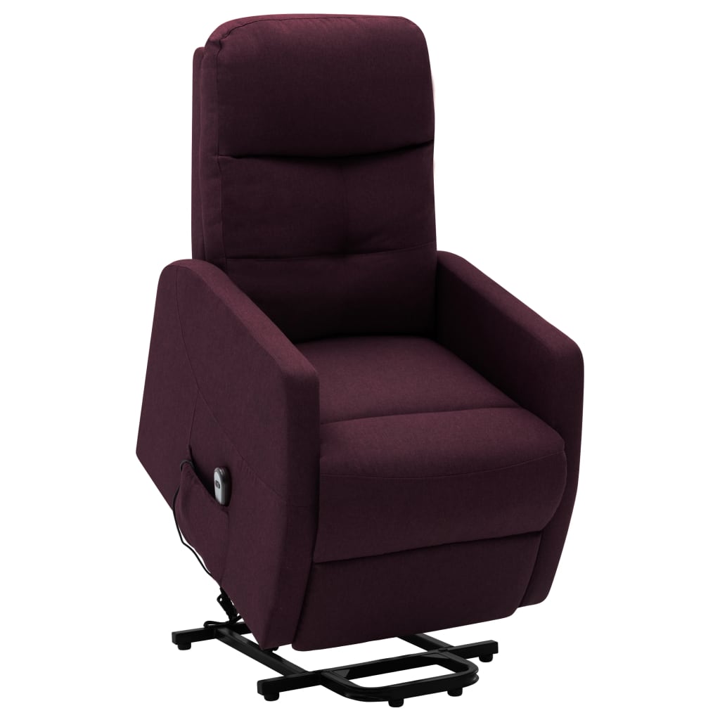 vidaXL Atsistojantis krėslas, violetinės spalvos, audinys
