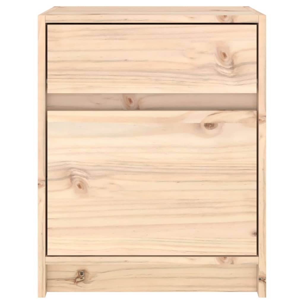 vidaXL Naktinės spintelės, 2vnt., 40x31x50cm, pušies medienos masyvas