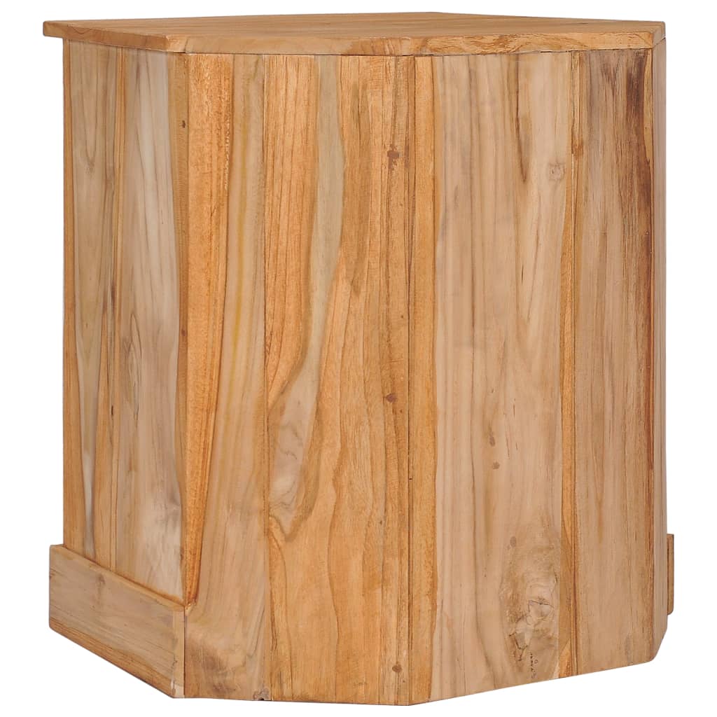 vidaXL Kampinė šoninė spintelė, 60x45x60cm, tikmedžio medienos masyvas