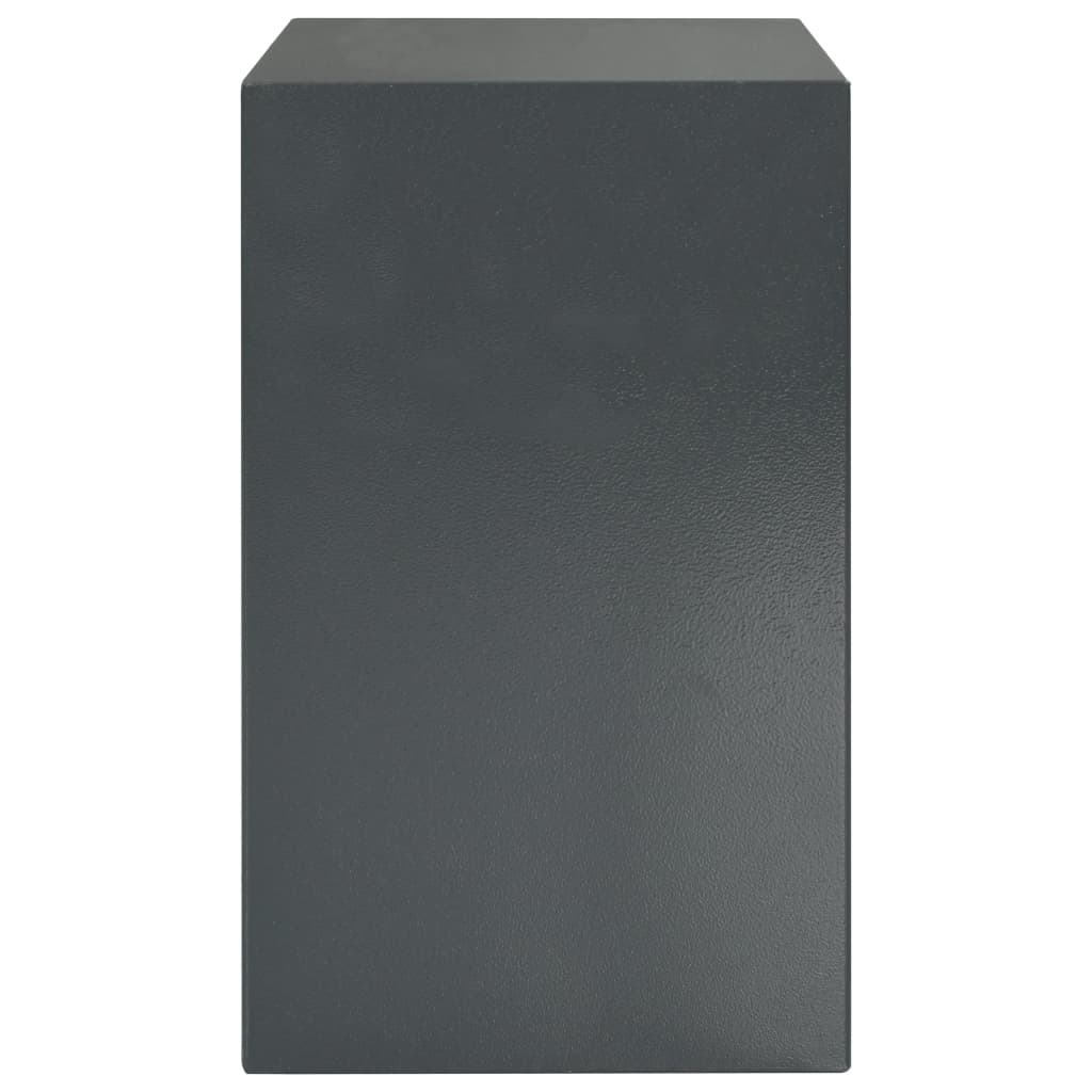 vidaXL Seifas su pirštų atspaudo užraktu, pilkas, 35x31x50cm
