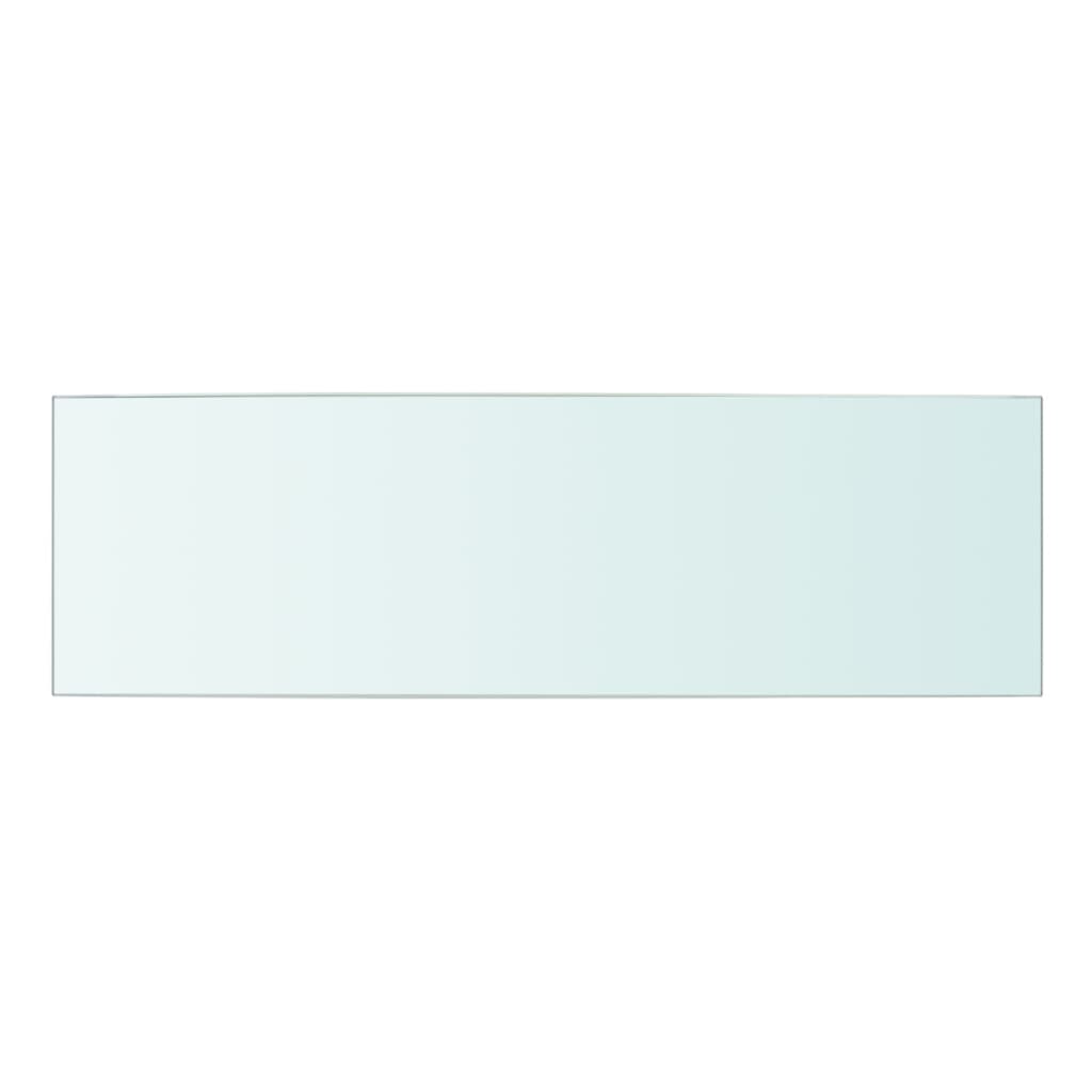 vidaXL Lentynos plokštė, skaidrus stiklas, 50x15 cm