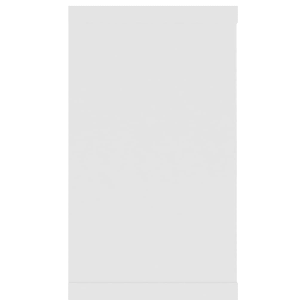 vidaXL Sieninės lentynos, 4vnt., baltos, 80x15x26,5cm, MDP