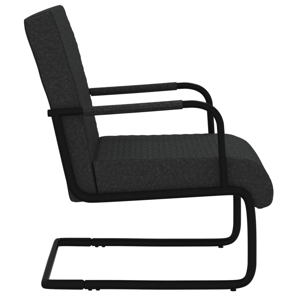 vidaXL Gembinė kėdė, juodos spalvos, dirbtinė oda
