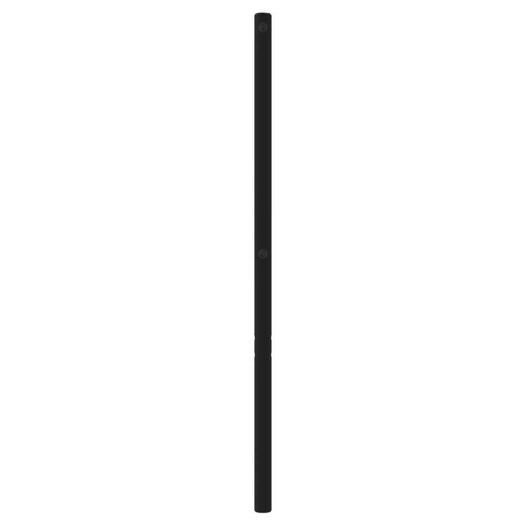 vidaXL Metalinis galvūgalis, juodos spalvos, 193cm