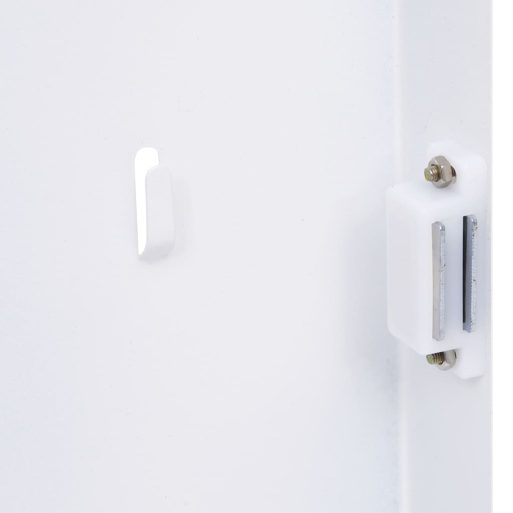 vidaXL Magnetinė raktų dėžutė, baltos spalvos, 35x35x5,5cm