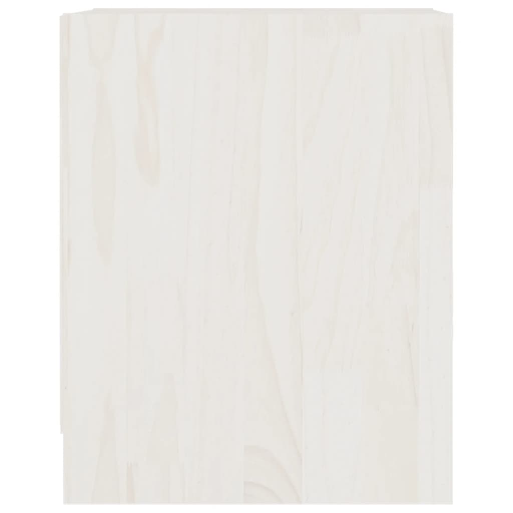 vidaXL Naktinės spintelės, 2vnt., baltos, 35,5x33,5x41,5cm, pušis