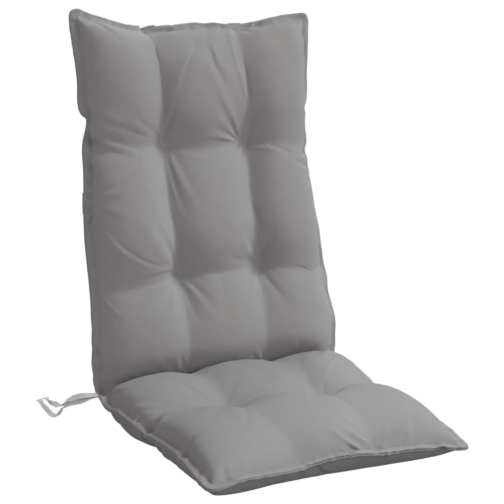 vidaXL Kėdės pagalvėlės, 4vnt., pilkos spalvos, oksfordo audinys