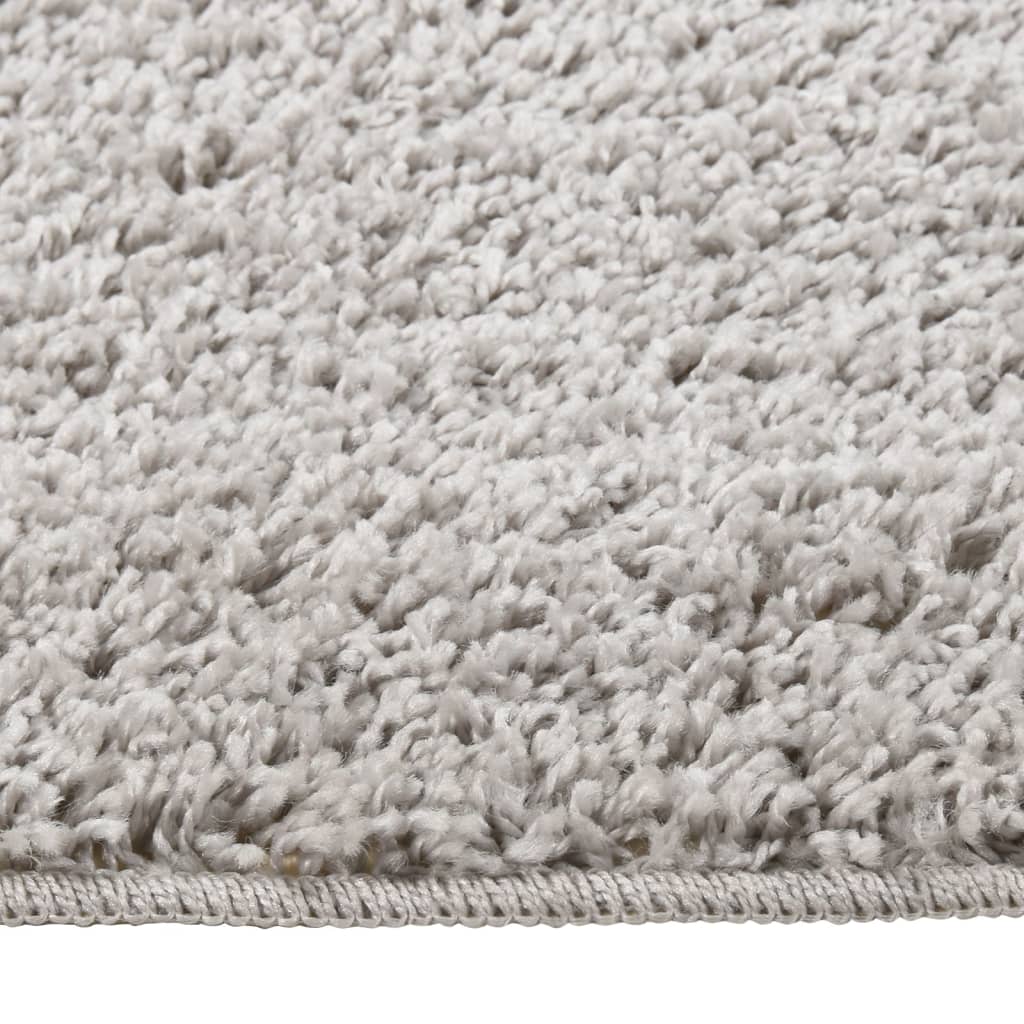 vidaXL Shaggy tipo kilimėlis, šviesiai pilkas, 140x200cm, neslystantis