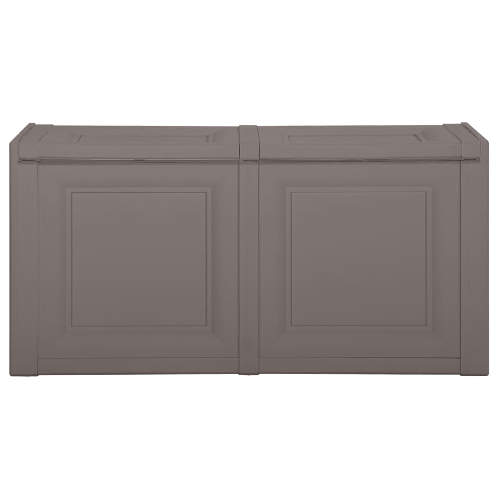 vidaXL Dėžė pagalvėlėms, pilkos spalvos, 86x40x42cm, 85l