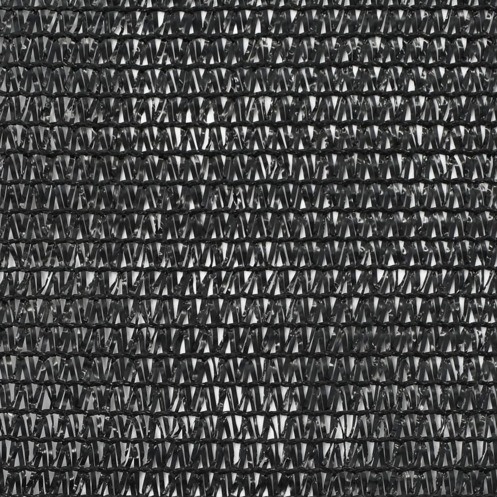 vidaXL Uždanga teniso kortams, juoda, 1,6x50m, HDPE