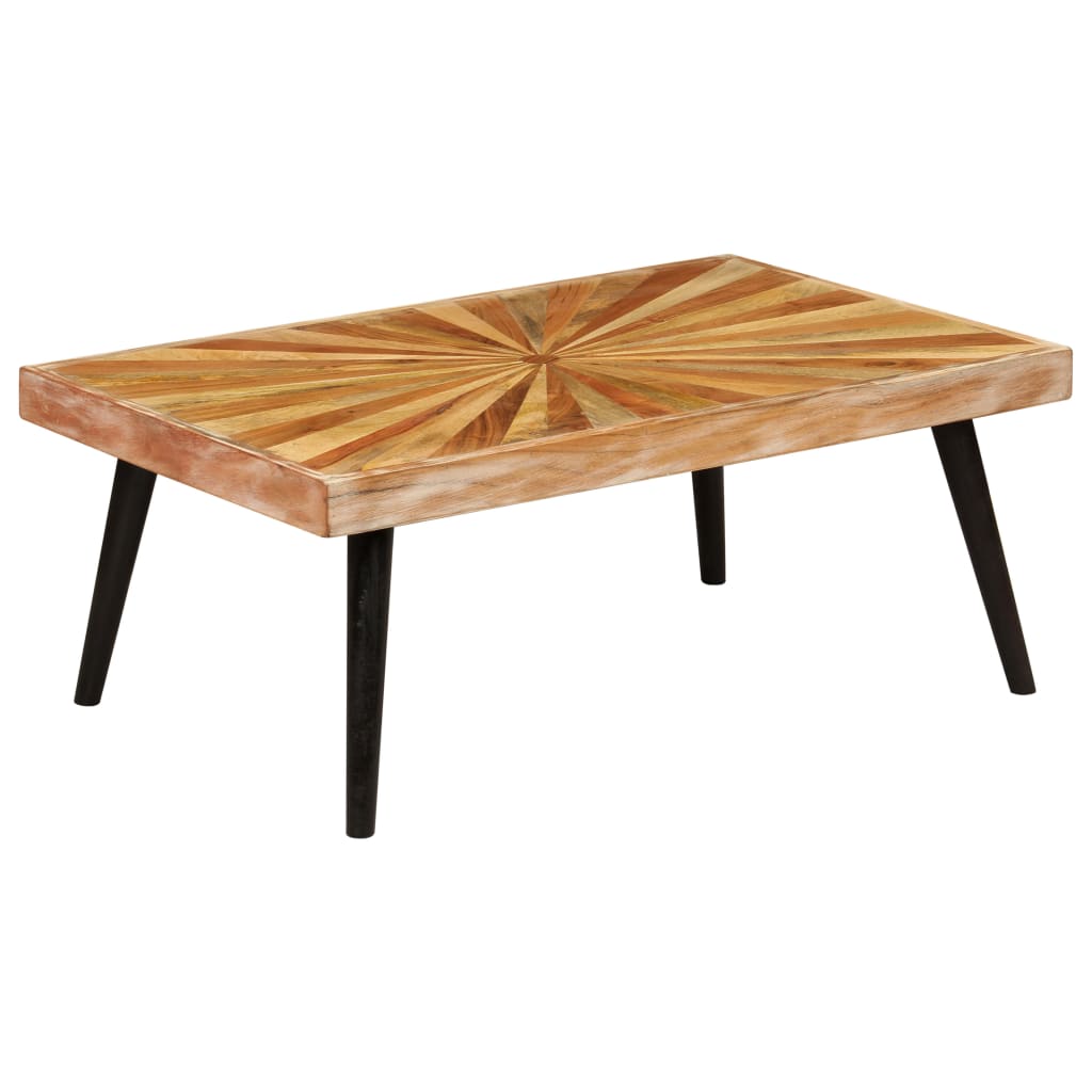 vidaXL Kavos staliukas, mango medienos masyvas, 90x55x36cm
