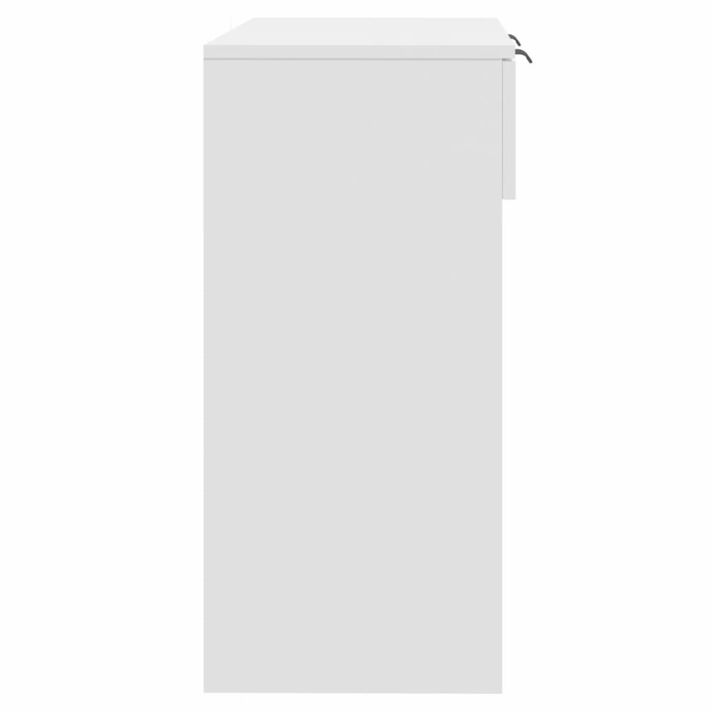 vidaXL Konsolinis staliukas, baltas, 90x36x75cm, apdirbta mediena
