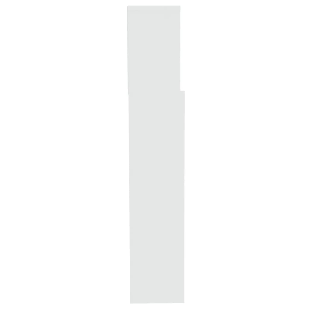 vidaXL Galvūgalis-spintelė, baltos spalvos, 200x19x103,5cm