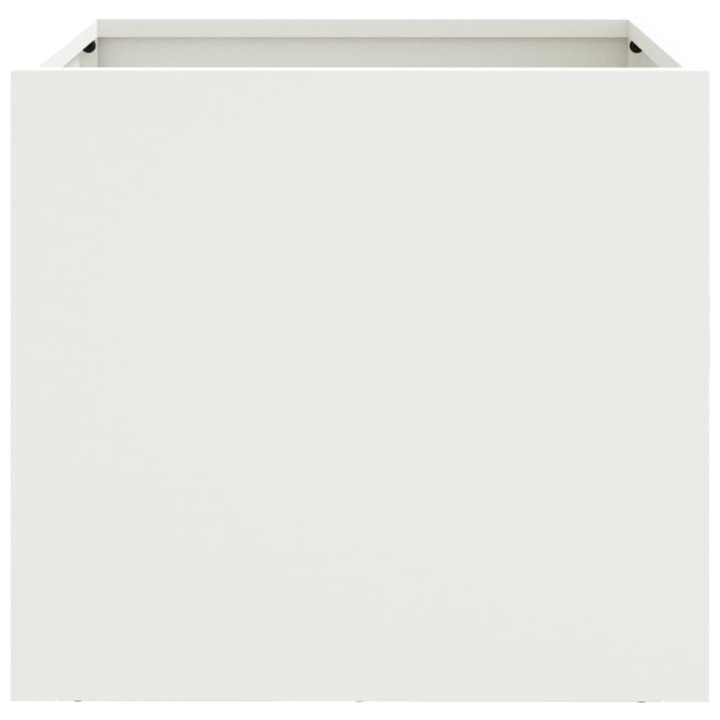 vidaXL Lovelis, baltos spalvos, 32x30x29cm, šaltai valcuotas plienas