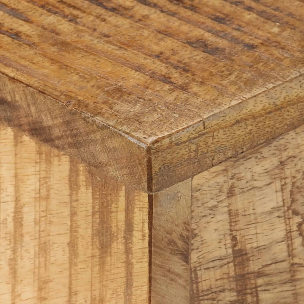 vidaXL Kavos staliukas, 68x68x41cm, neapdorota mango mediena