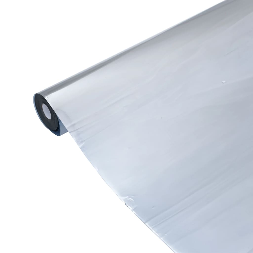 vidaXL Plėvelė nuo saulės karščio, sidabrinės spalvos, 45x1000cm, PVC
