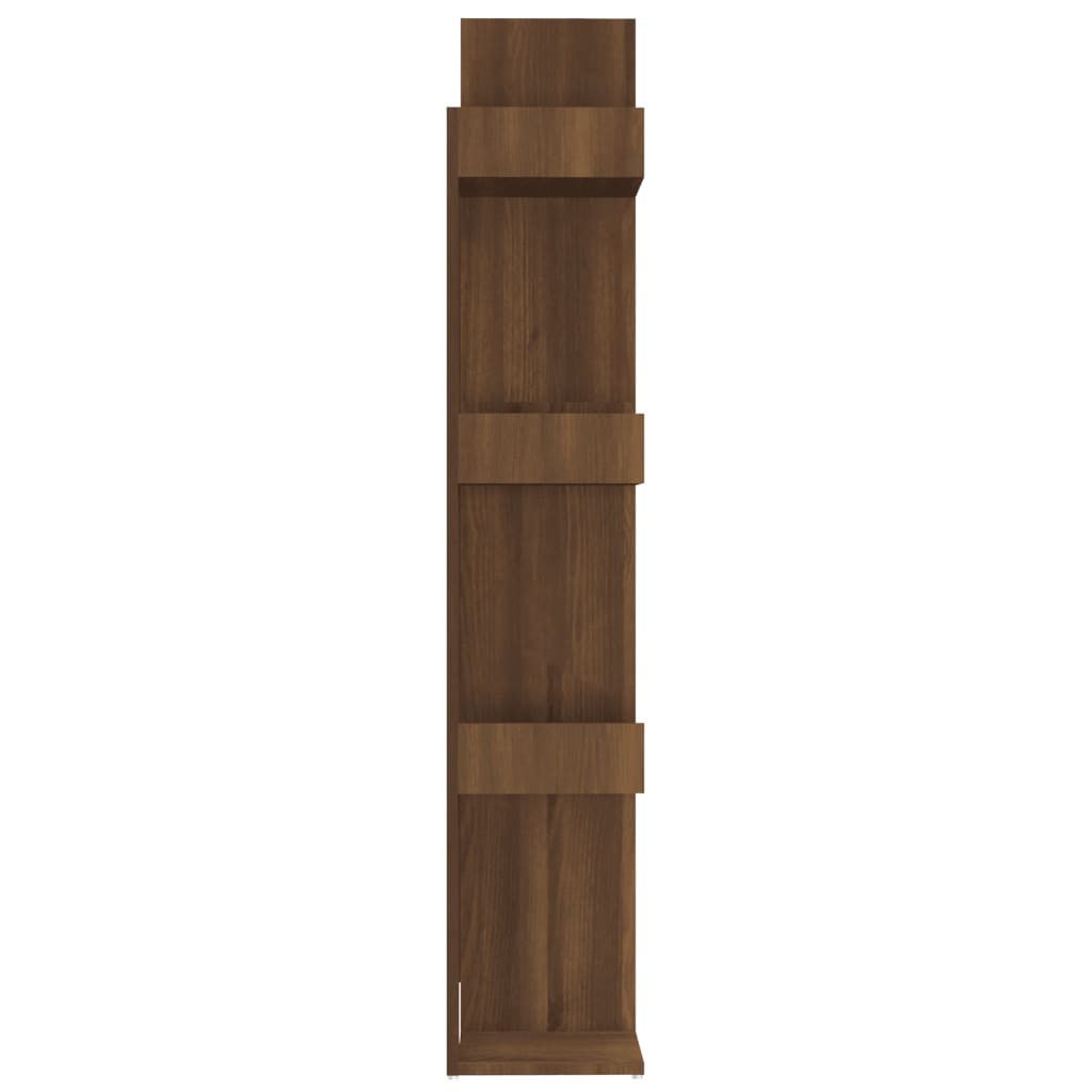 vidaXL Spintelė knygoms, ruda ąžuolo, 86x25,5x140cm, mediena