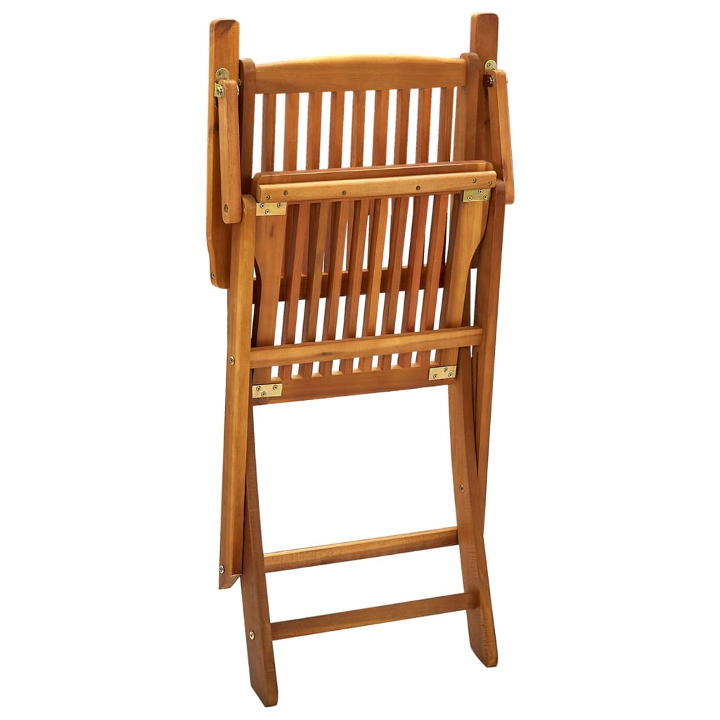 vidaXL Sulankstomos lauko kėdės, 4 vnt., akacijos medienos masyvas