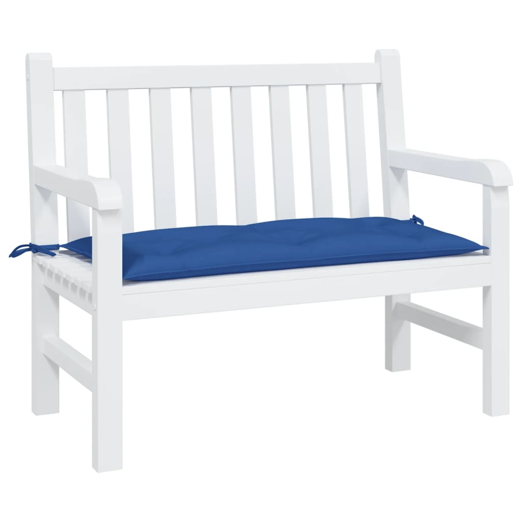 vidaXL Sodo suoliuko pagalvėlė, mėlynos spalvos, 100x50x7cm, audinys