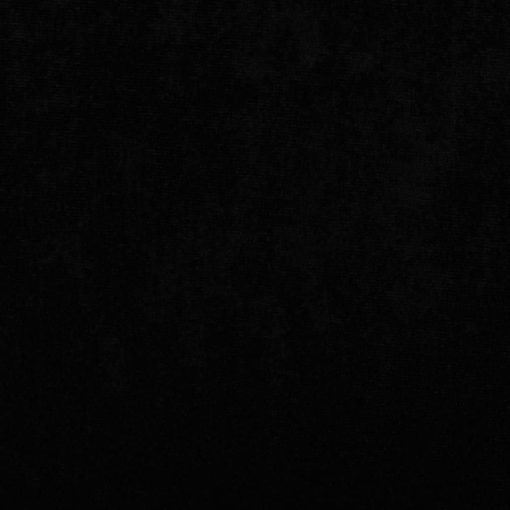 vidaXL Lova šunims su prailginimu, juoda, 100x50x30cm, aksomas